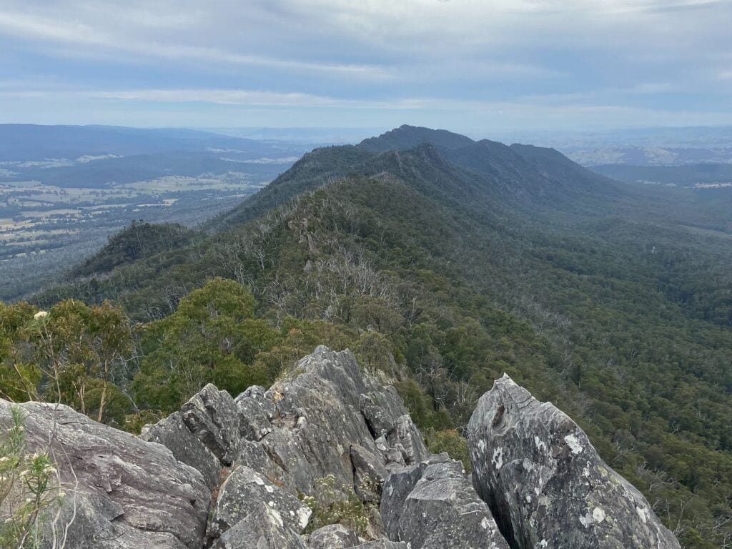 razorback loop in cathedral state park viewpoint