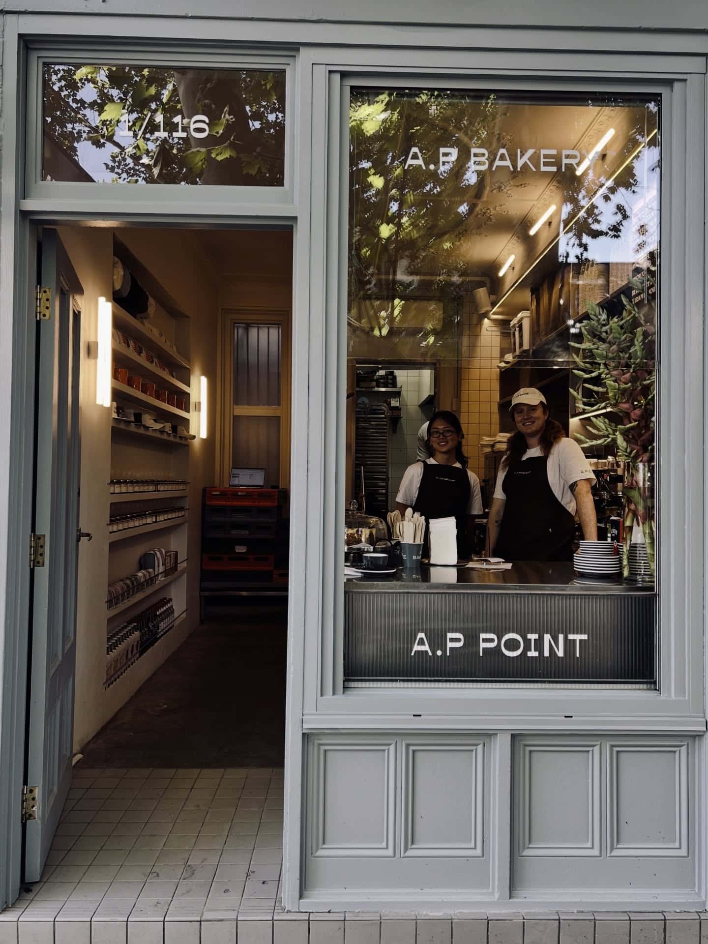 hopfront exterior with staff behind counter at AP Point Potts Point Sydney