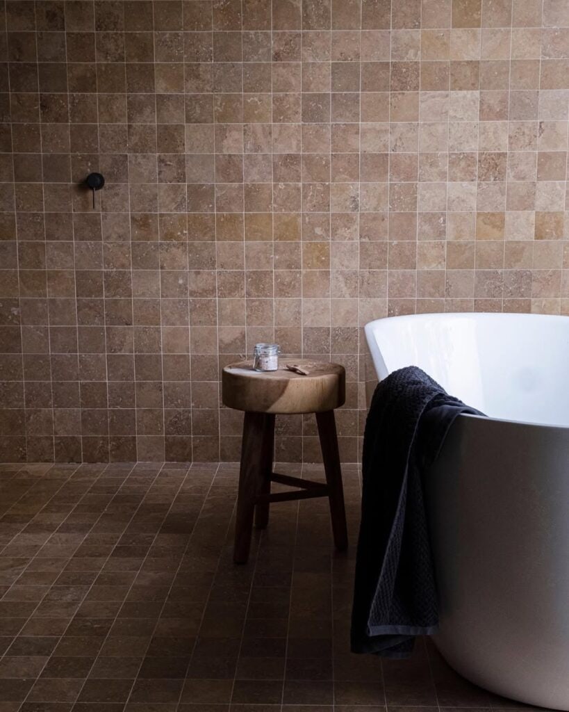 A bathtub within Denmark Airbnb, Stillwood Retreat