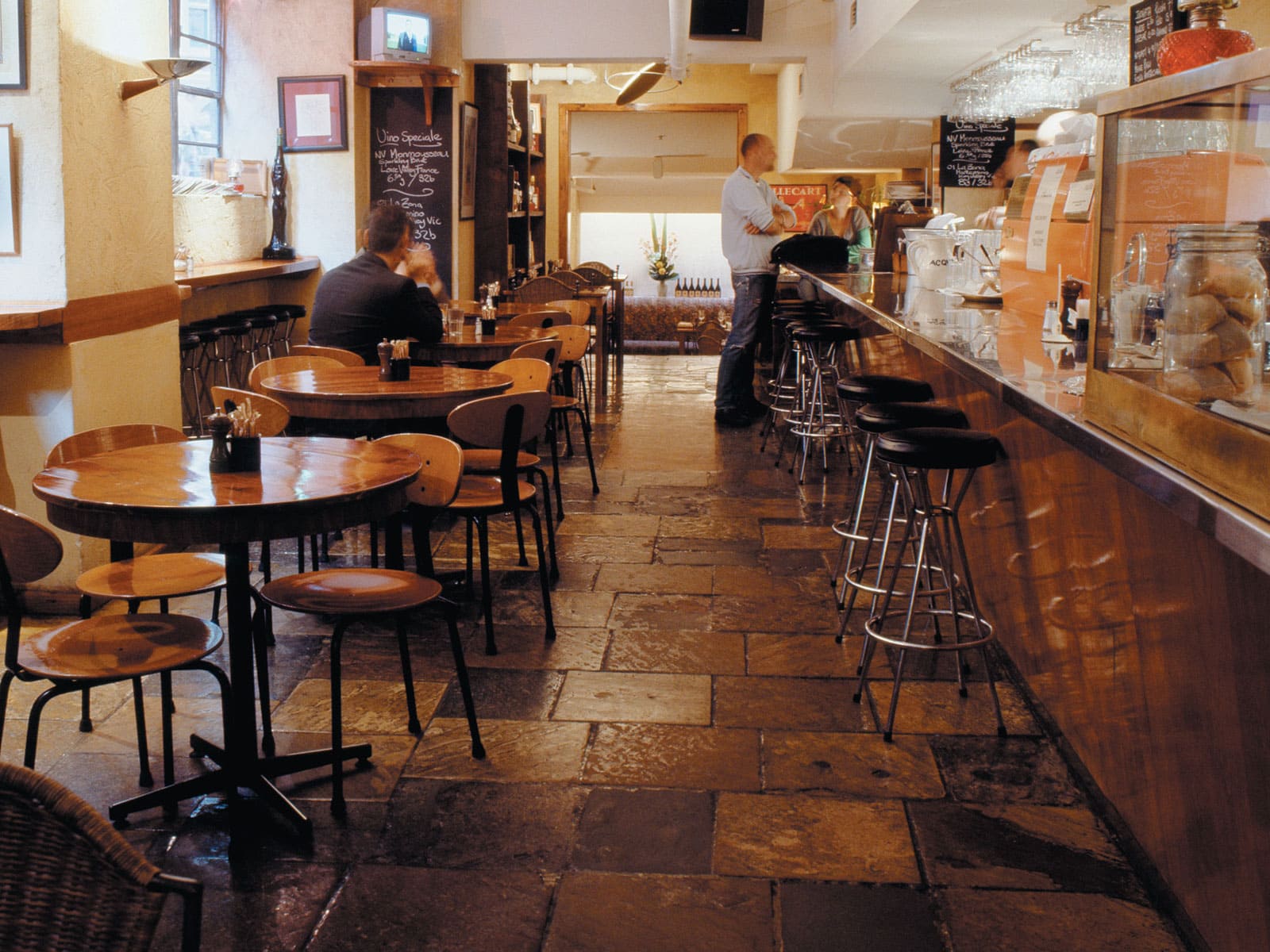 Interiors of basement restaurant Il Solito Posto, a Melbourne Italian restaurant institution