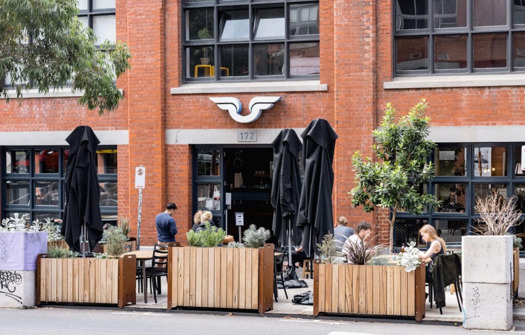 Proud Mary Coffee Melbourne facade of building