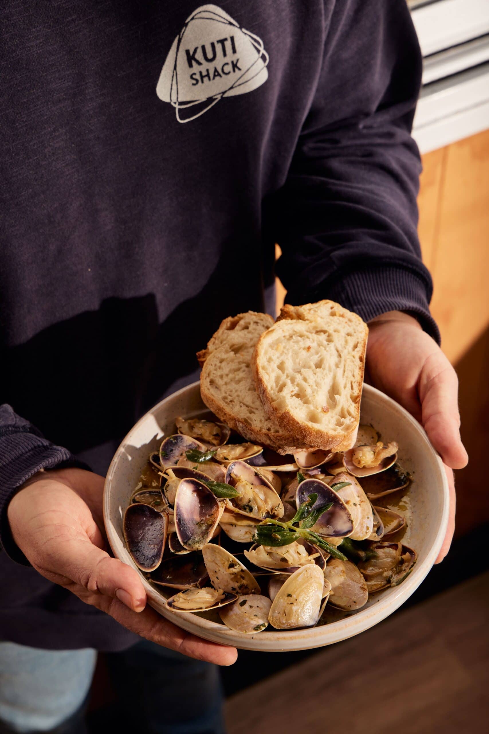 Pipis from Kuti Shack in Goolwa.