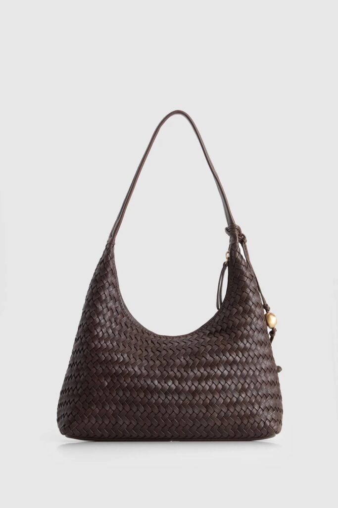 Evity Nina Leather Weave Hobo Bag