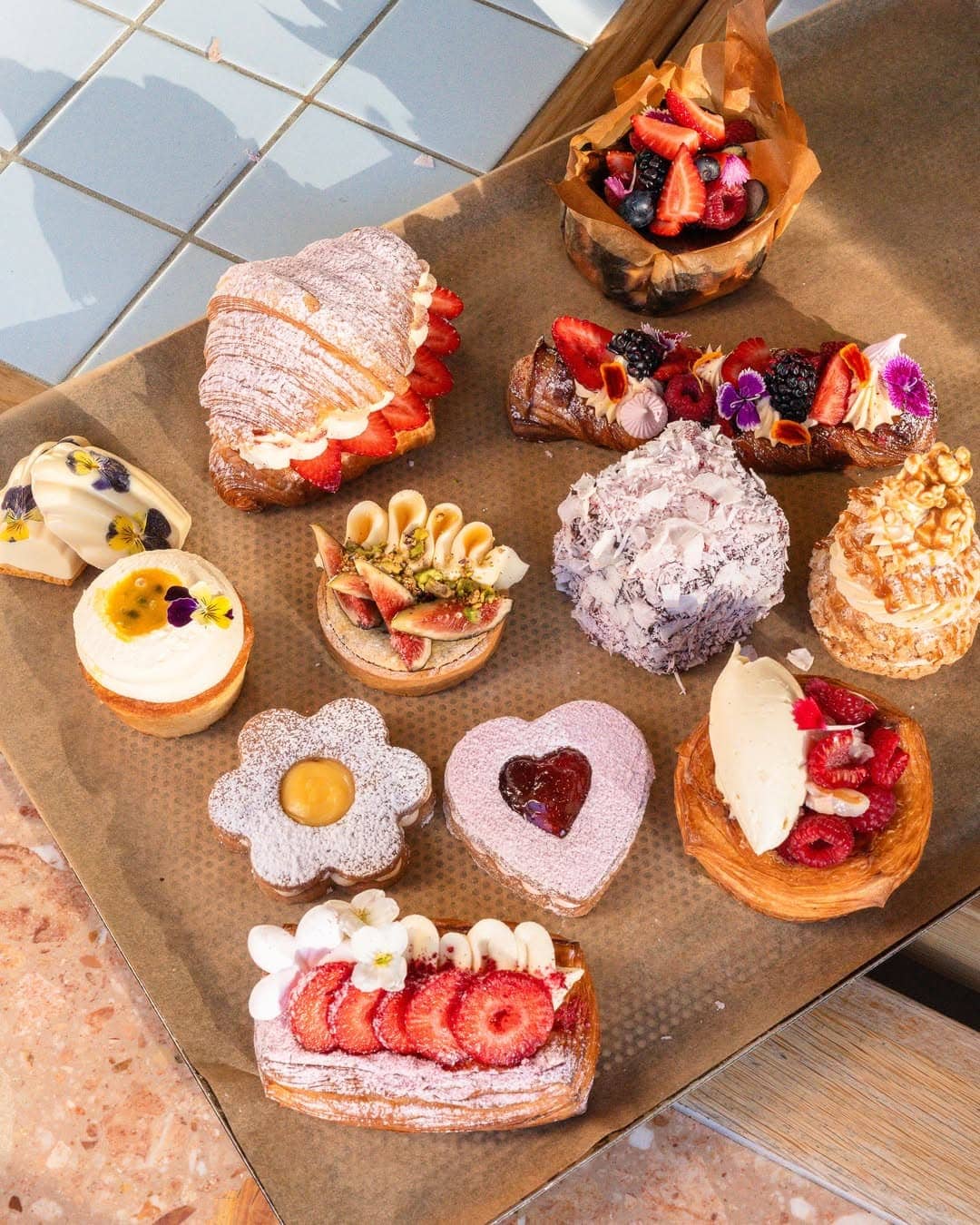 Pastries croissants and cruffins at Flour Bakery Caringbah South Sydney Sitchu Awards 2025 Best Bakery winner
