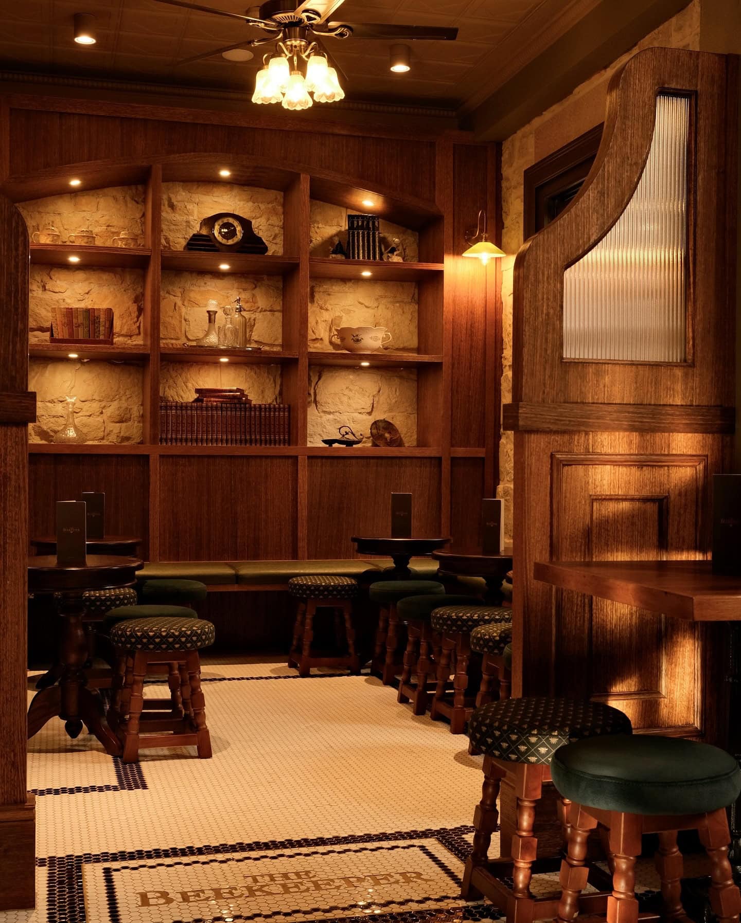Interior lounge with bar stools at The Beekeeper Bondi Beach Sydney