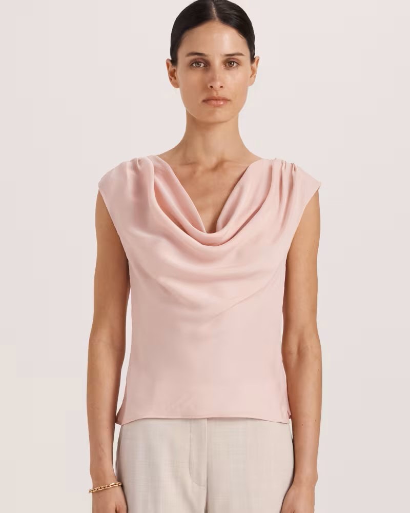Saba Lillian Cowl Neck Top