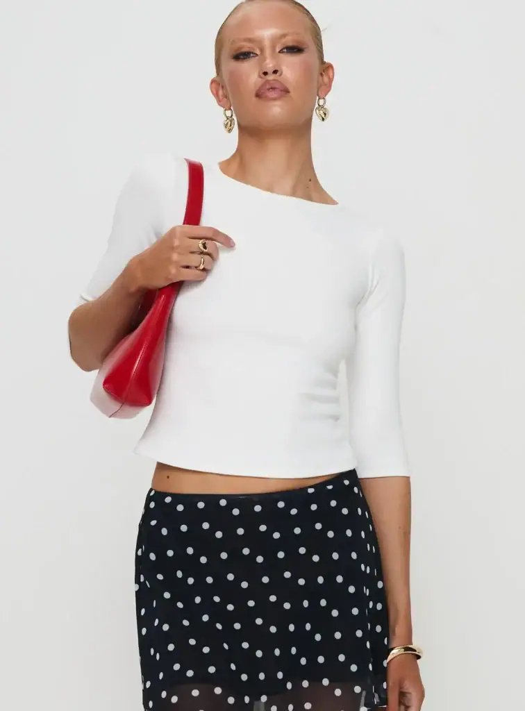 Princess Polly Elaia 3/4 Sleeve Top