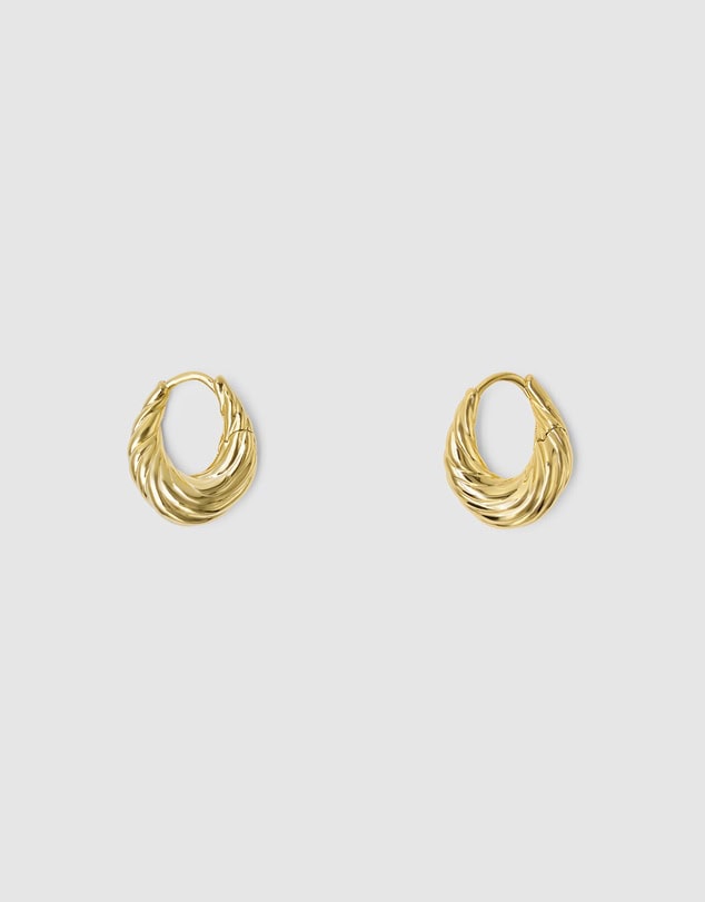 Brie Leon Olar Twist Hoops 