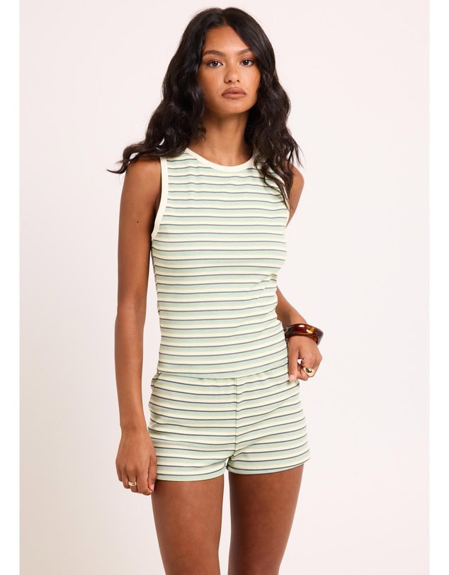 Subtitled Capri Striped Tank