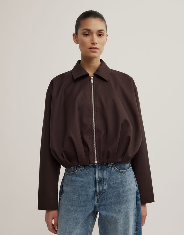 Witchery Gathered Bomber Jacket