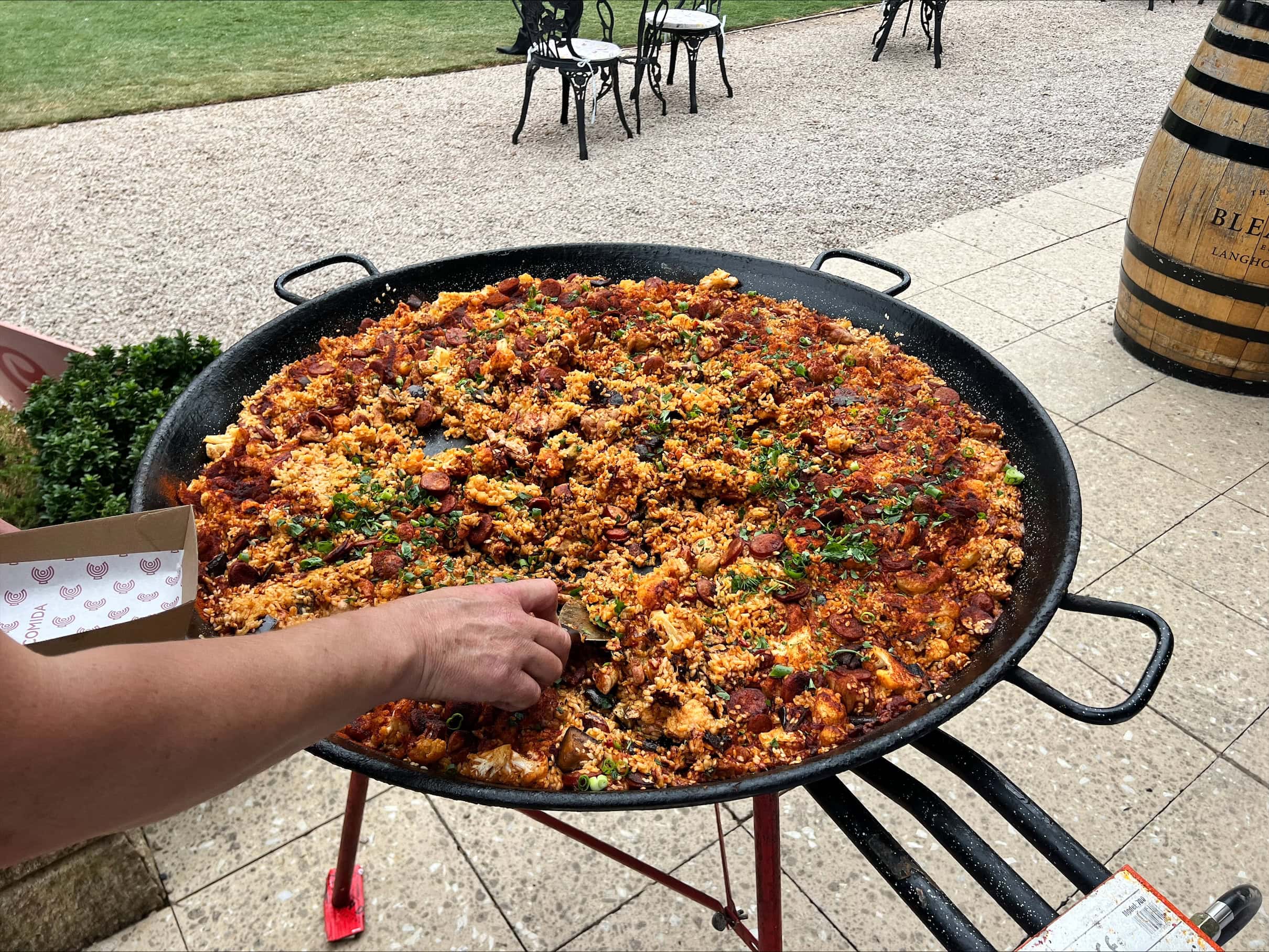 Paella at at Comida in Hahndorf.