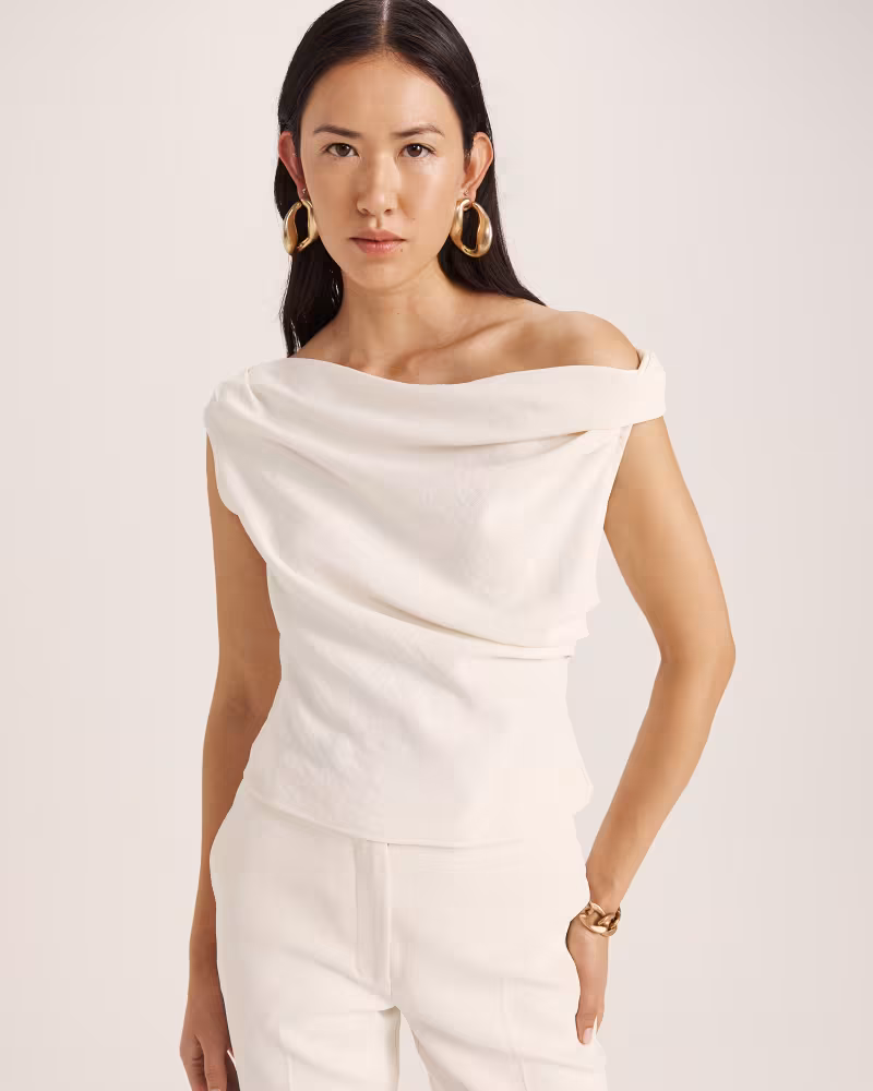 SABA Dharma Off Shoulder Drape Top