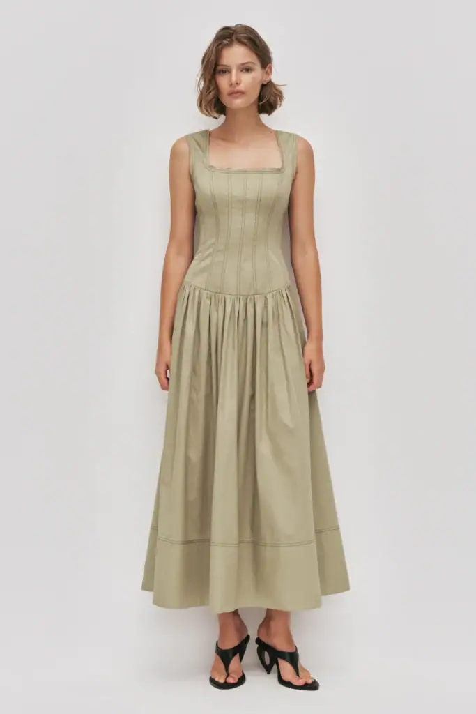 Aje Parallel Midi Dress