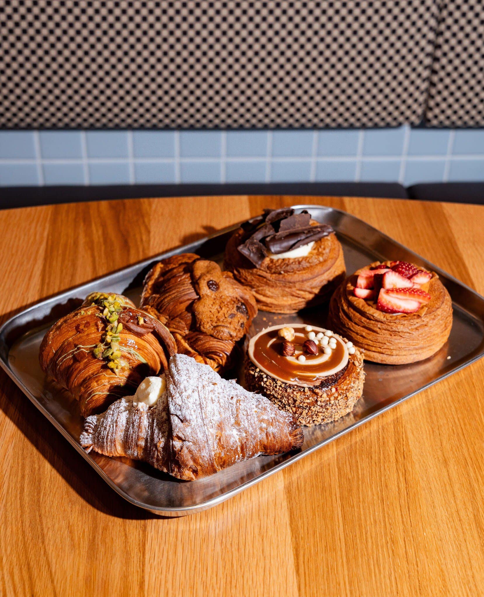 Tray of pastries from Jenny's Bakery in Adelaide.