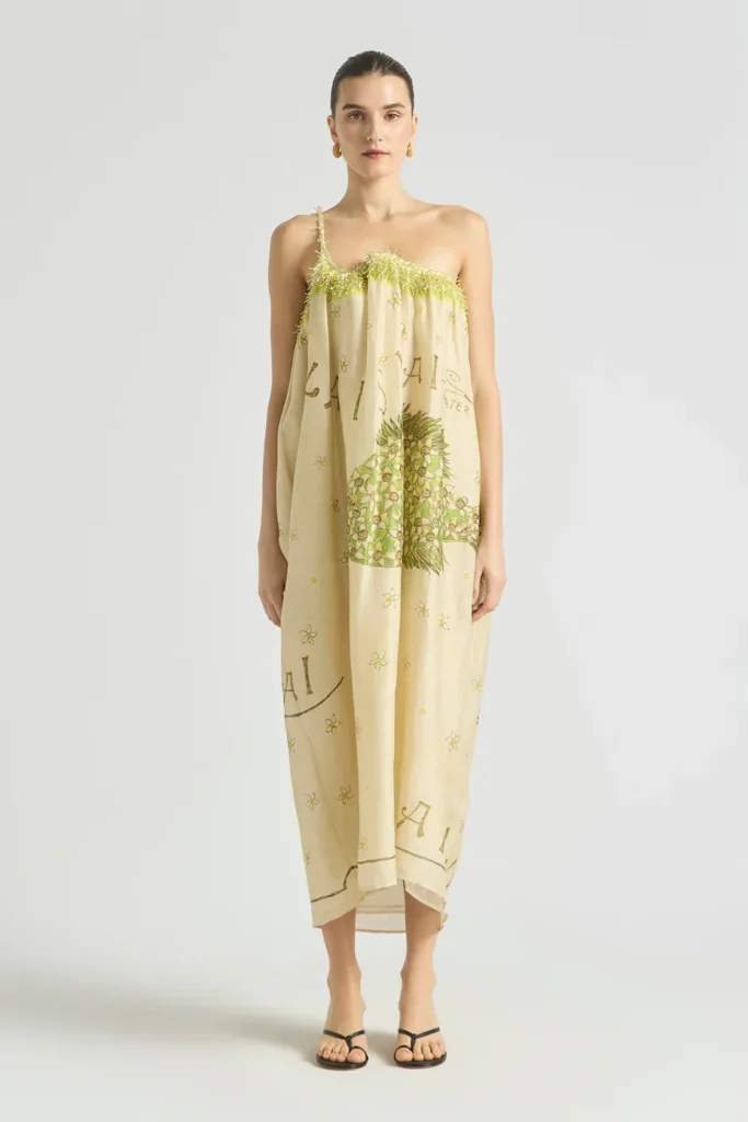 Antipodean Brightside One Shoulder Cocoon Dress