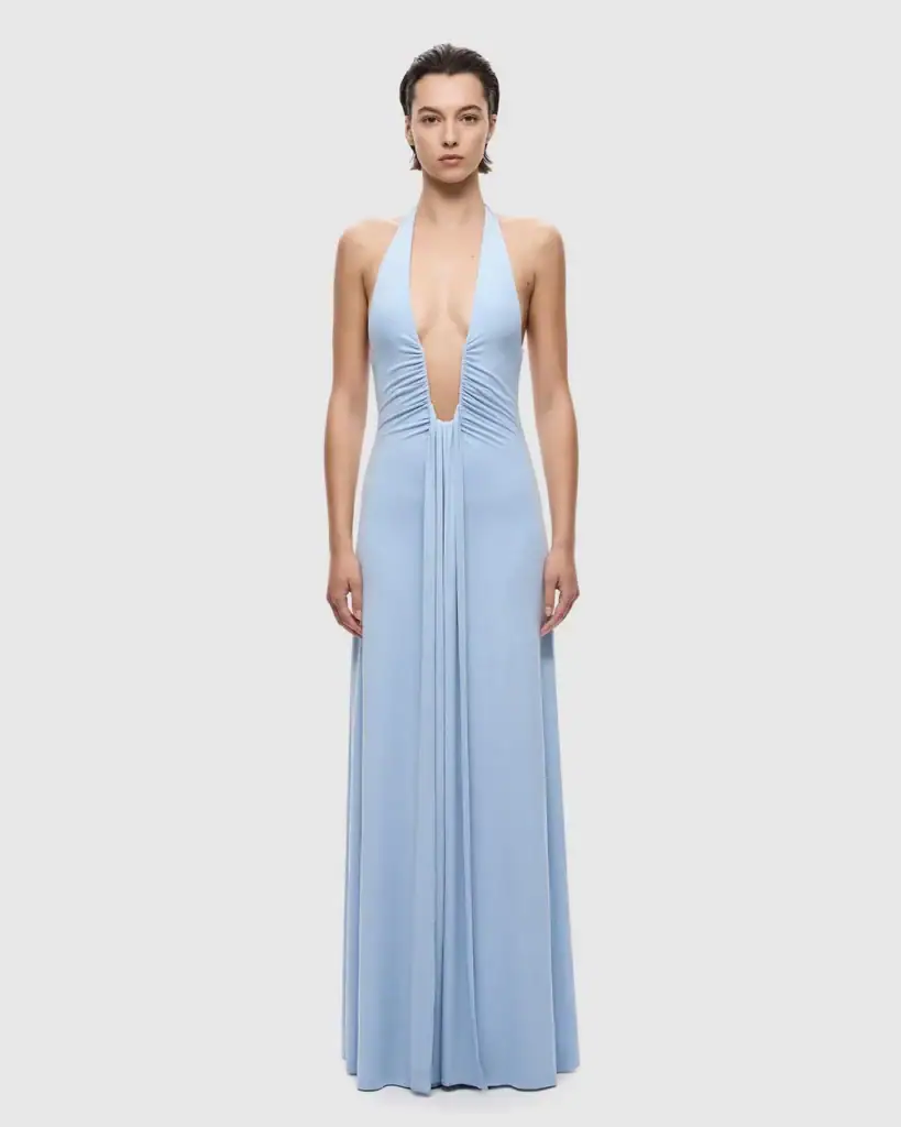 MISHA Jennifer Cupro Maxi Dress