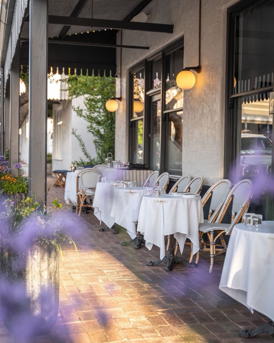 Romantic terrace at La Lune in East Fremantle