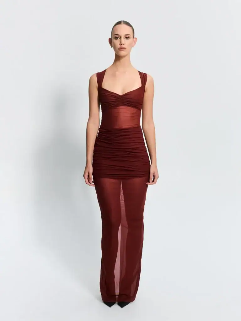 Effie Katz Layla Dress in Rust 