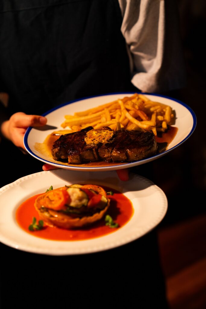 Steak from La Louisiane in Adelaide.