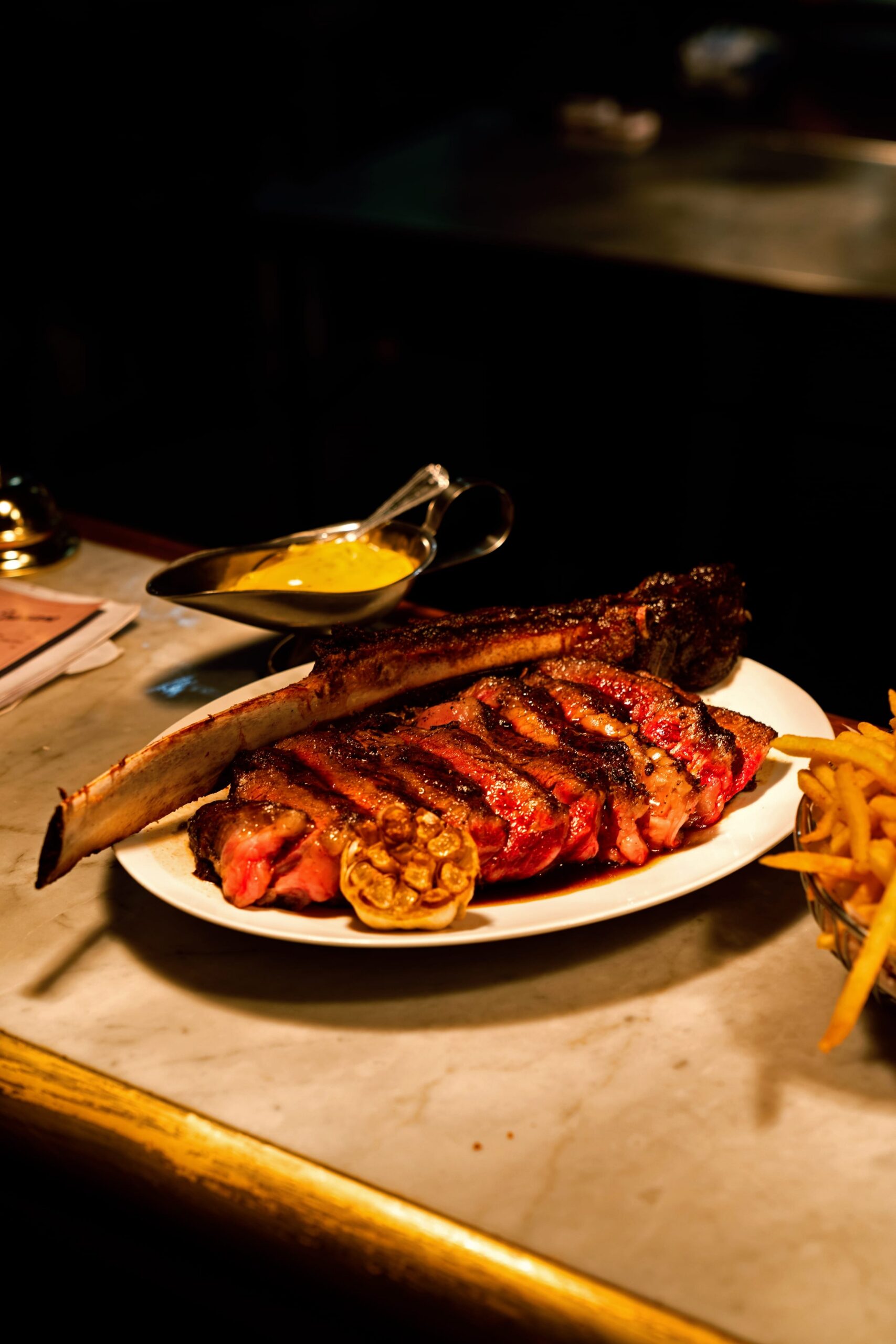 Steak from La Louisiane in Adelaide.