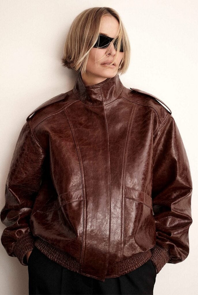 Witchery Crinkle Bomber