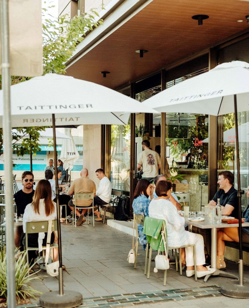 Outside dining at Dolly in Adelaide.