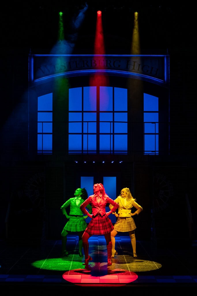 Actors on stage as part of Heathers The Musical.