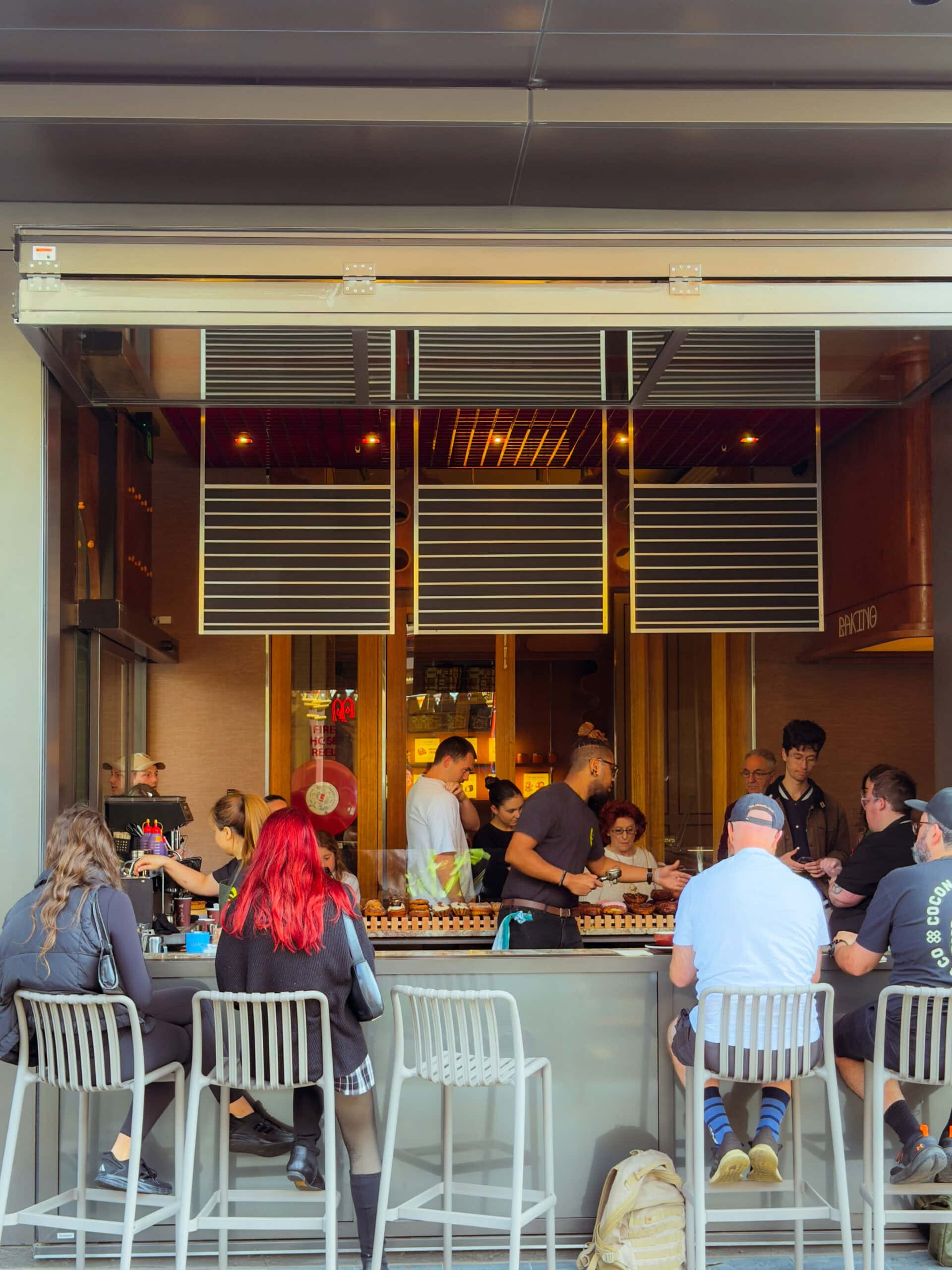 Outside dining at Shadow Baking in North Adelaide.