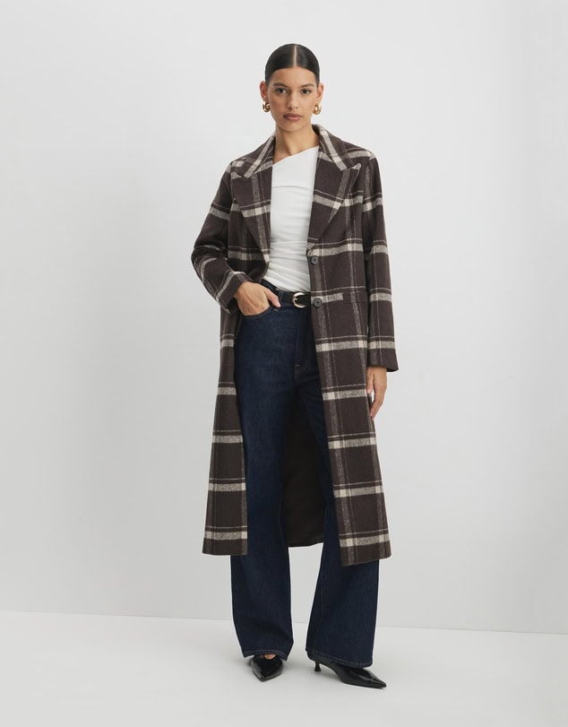 Aere Lani Wool Longline Coat