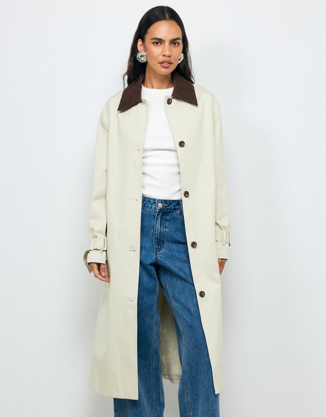 Aere Organic Cotton Belted Trench Coat