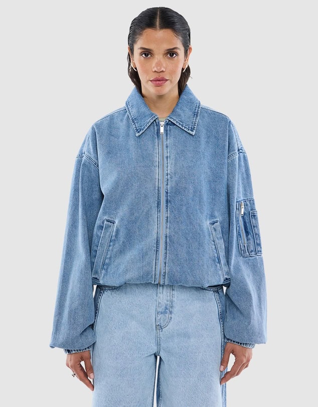 Ena Pelly Harlow Denim Bomber
