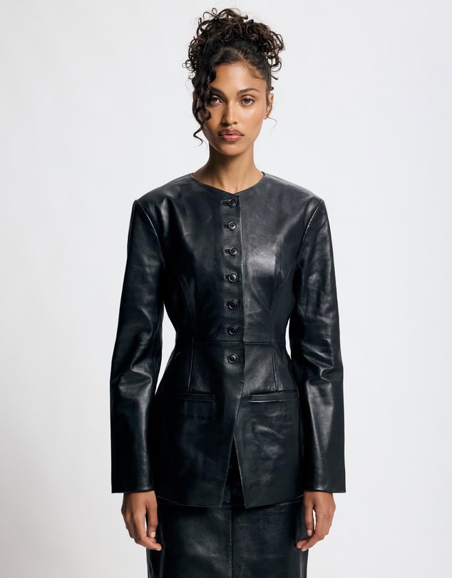 Rhodes 100% Leather Blazer