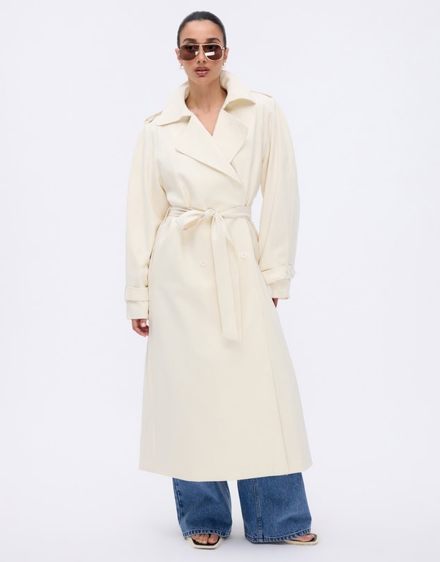 Minima Esenciales Isra Cotton Twill Trench Coat