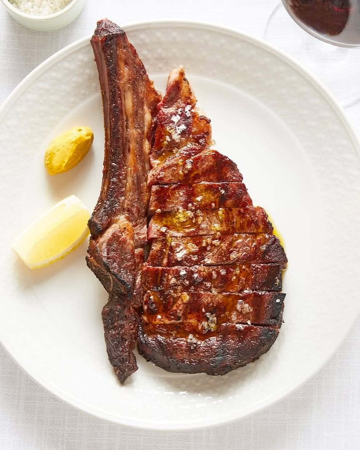 A simply plated steak from the world's second-best steak restaurant margaret in double bay.
