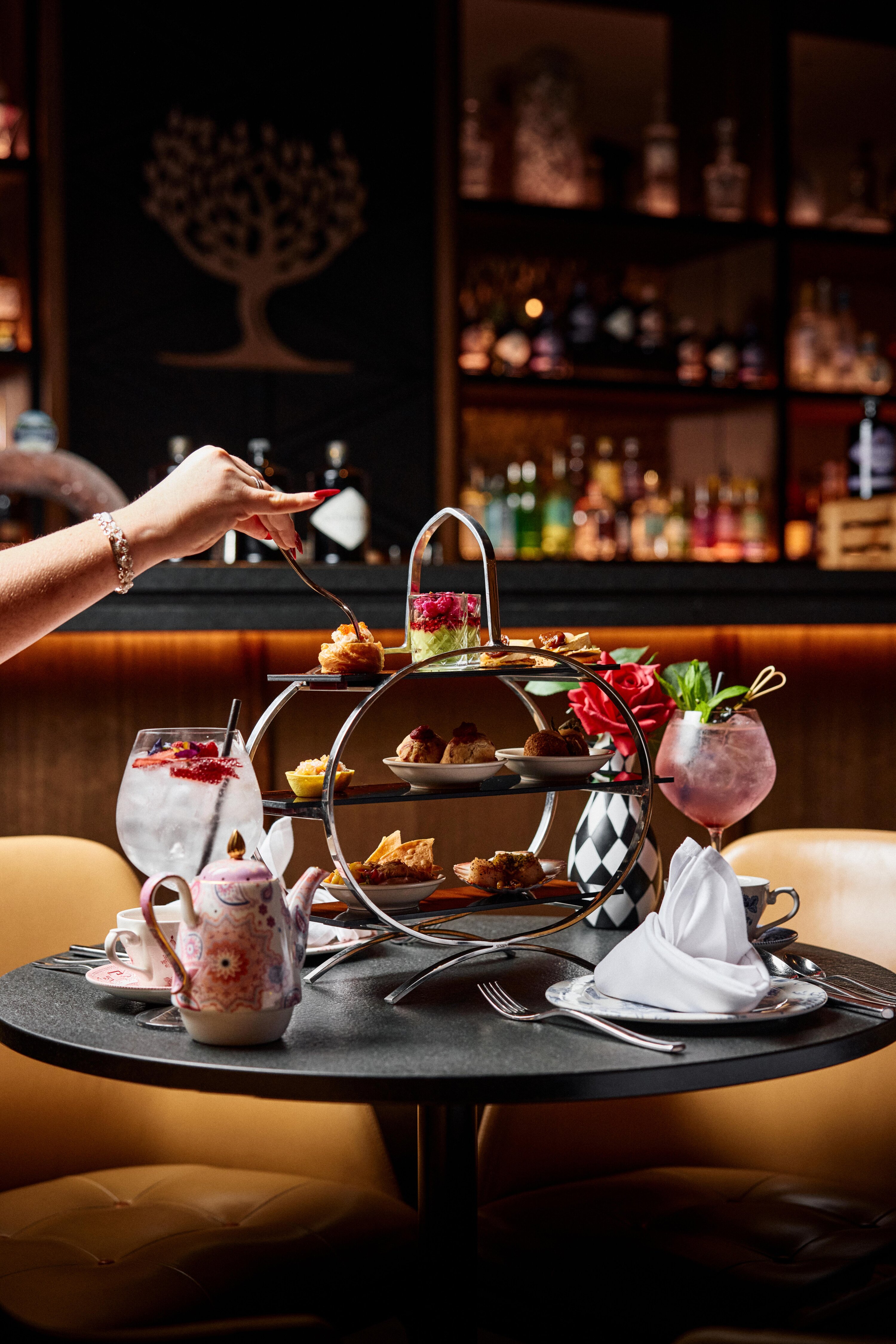 hendricks gin high tea cakes and scones mother's day park hyatt