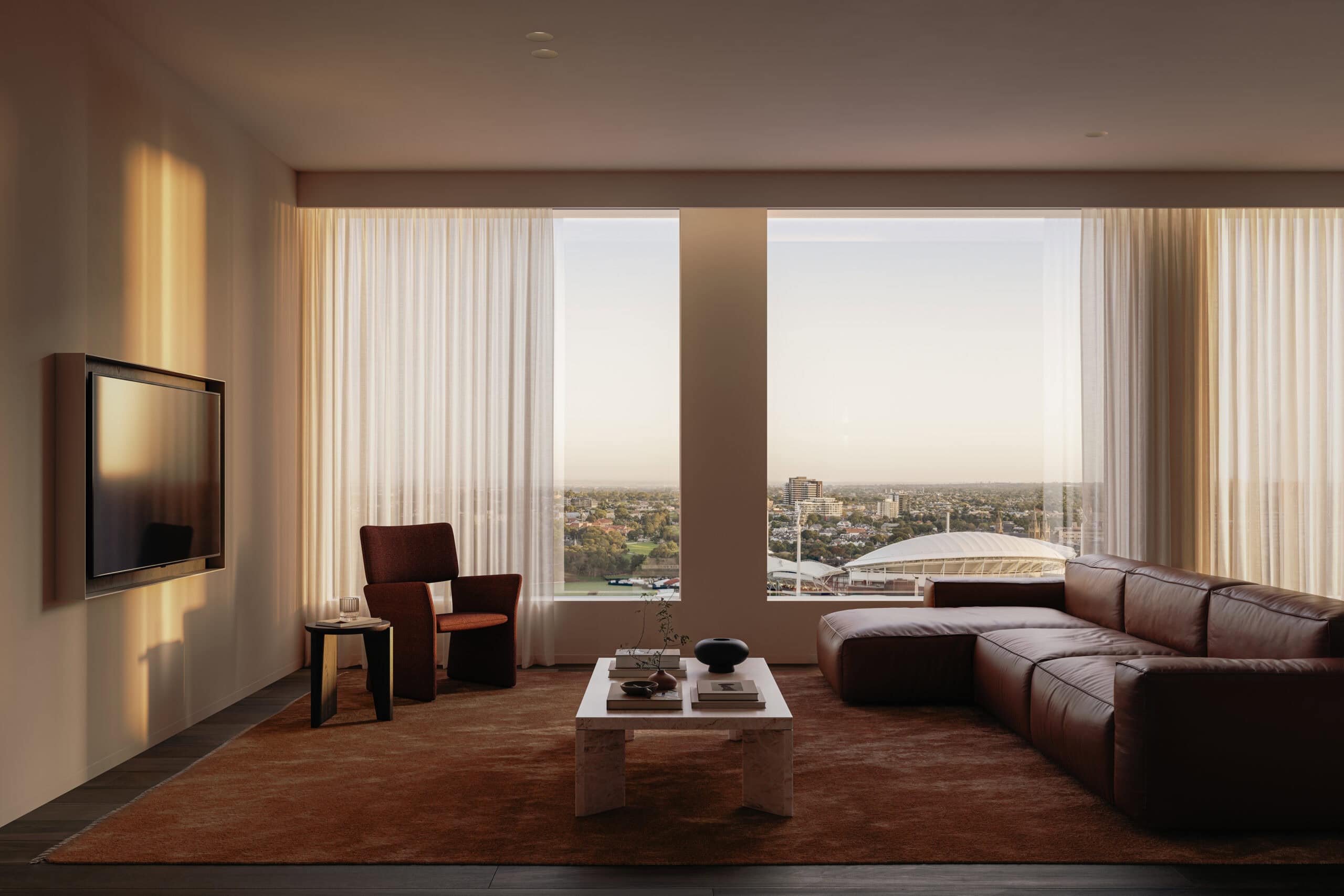 Artist impression of suite at new Little National Hotel Adelaide.