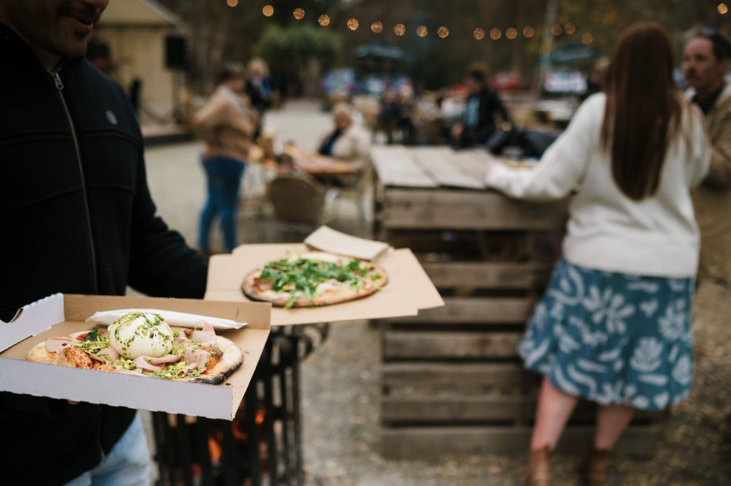 Pizza at Clare Valley Gourmet Festival.
