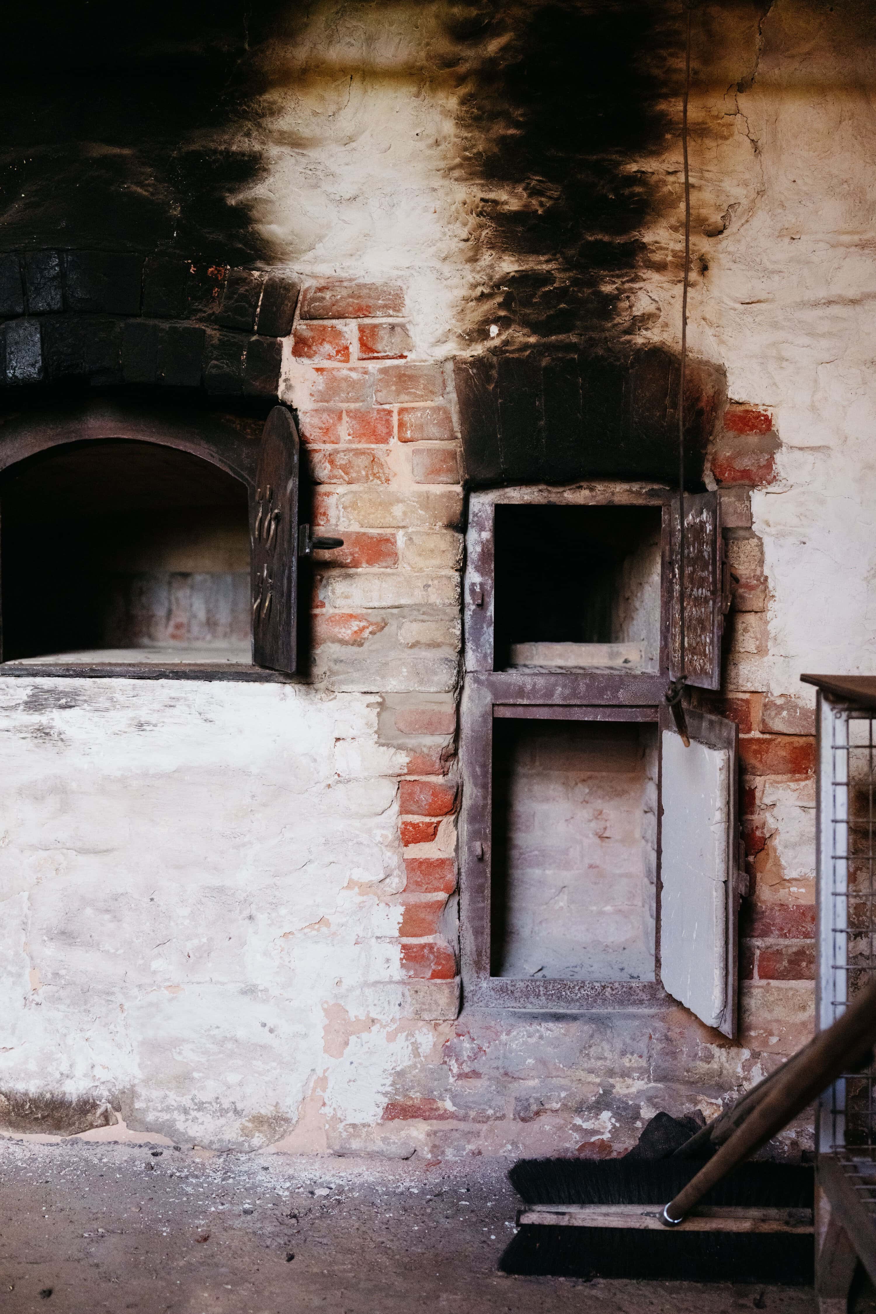 Ovens from the underground bakery in Farina in South Australia.