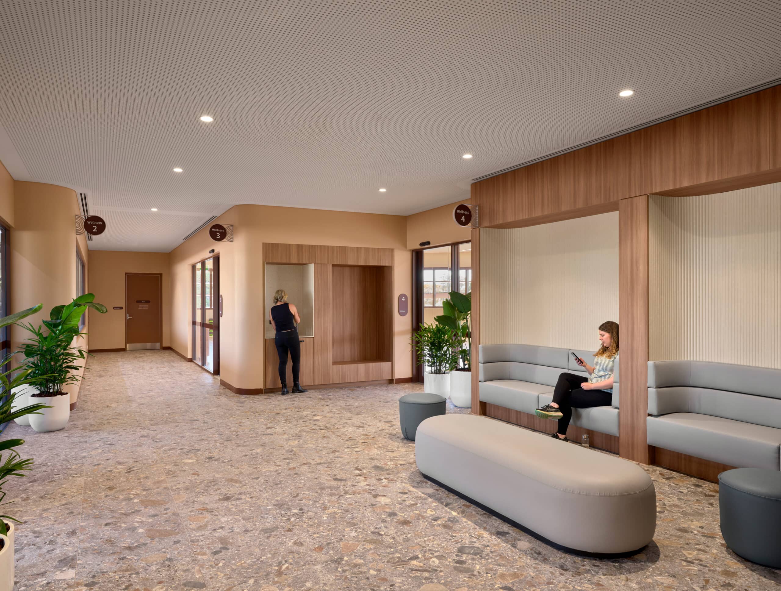 Interior design details of Adelaide Aquatic Centre Development.