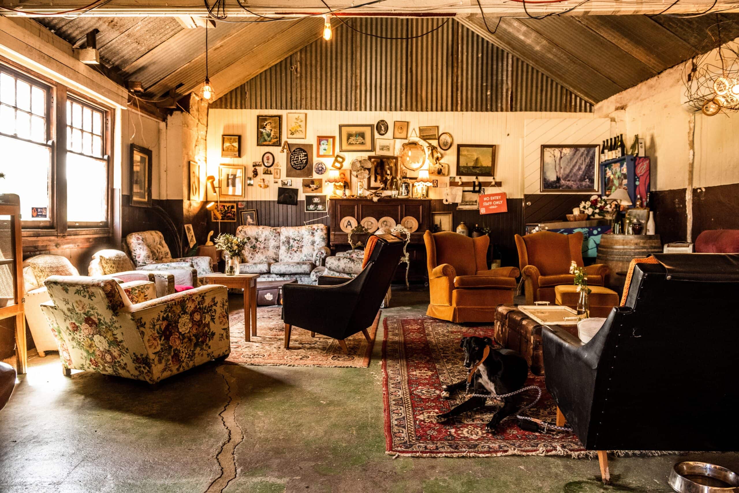 Interior of Alpha Box & Dice in McLaren Vale.