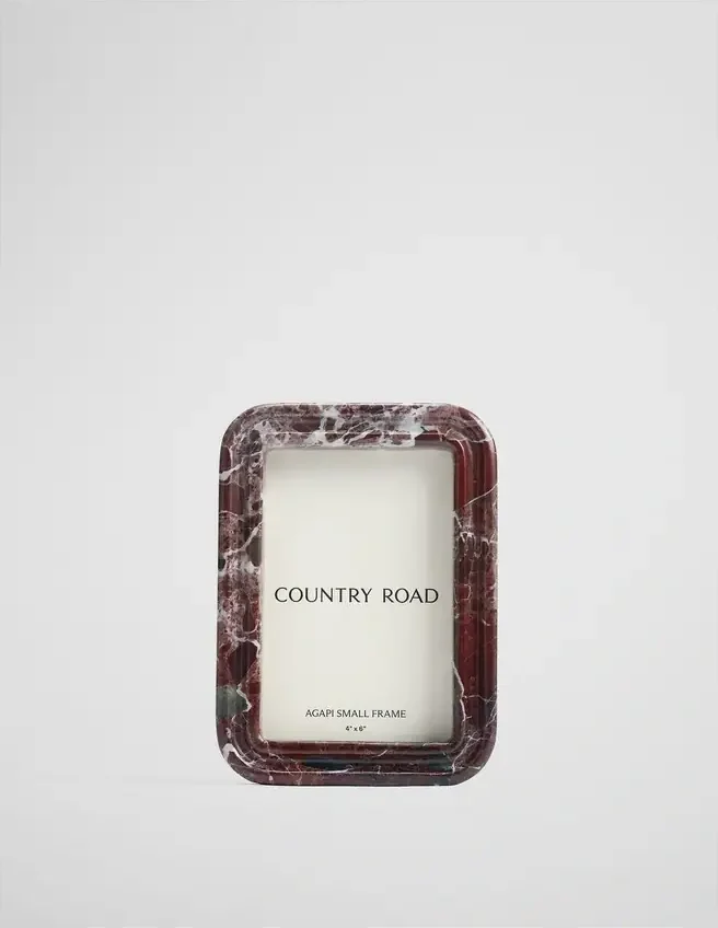 Country Road Agapi Small Frame in Carmine