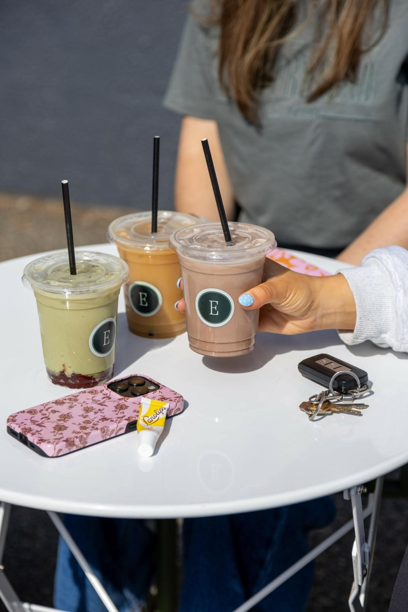 Drinks from cafe at Extend Studio in Prospect in Adelaide.