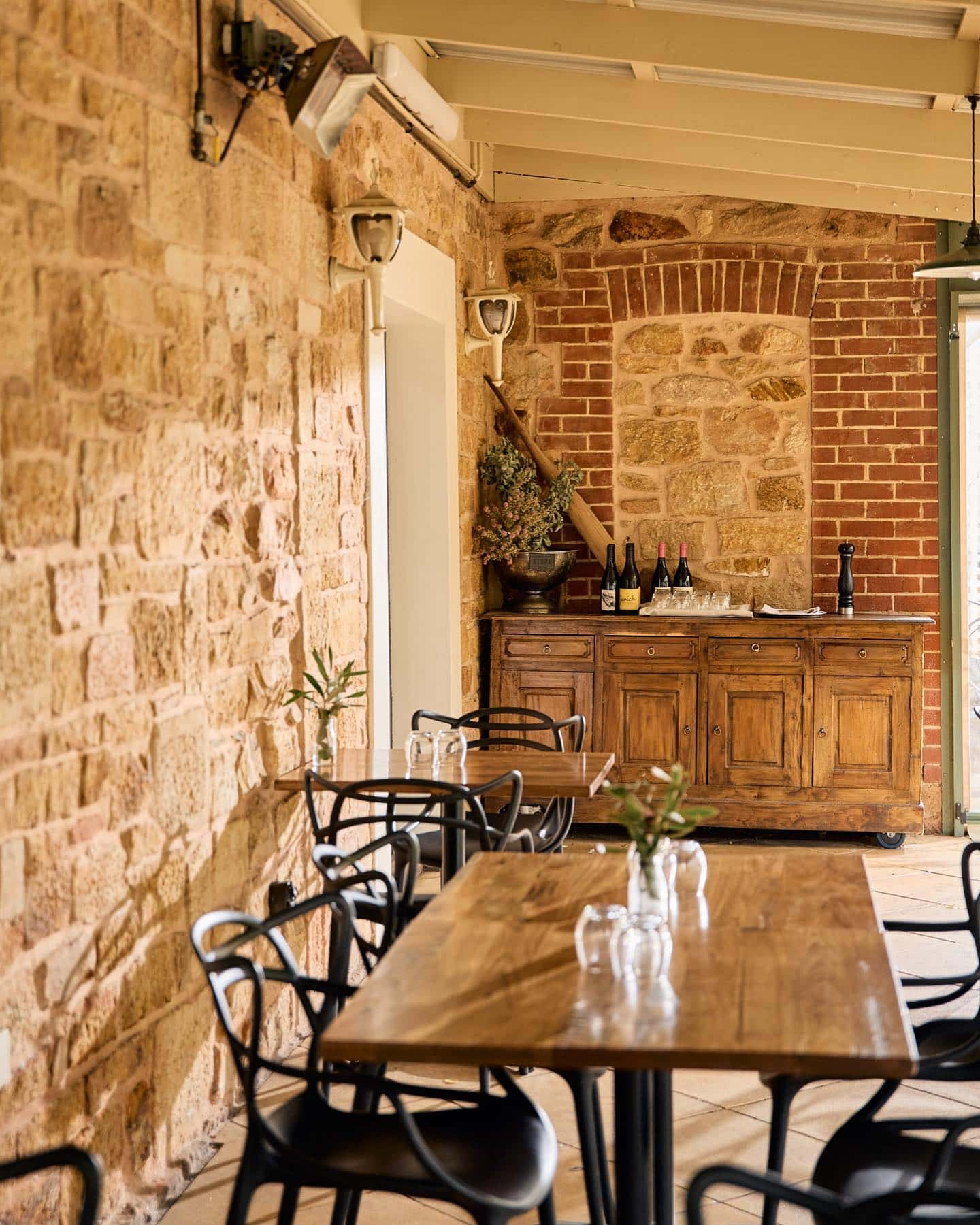 Undercover dining at Topiary in Adelaide.