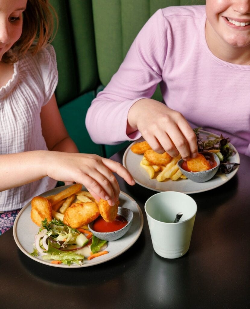 Kids meals at the Mosaic Hotel in Adelaide.