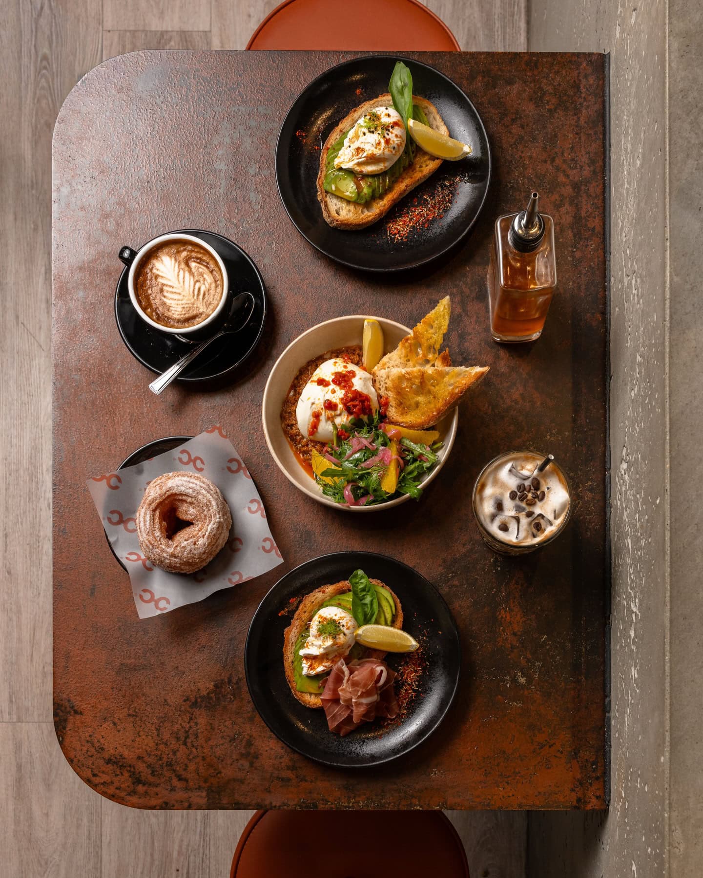 Brunch selection from Meccanica in Adelaide.