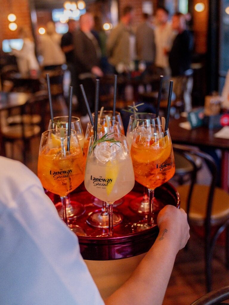 Spritzes at The Laneway Social in Adelaide.