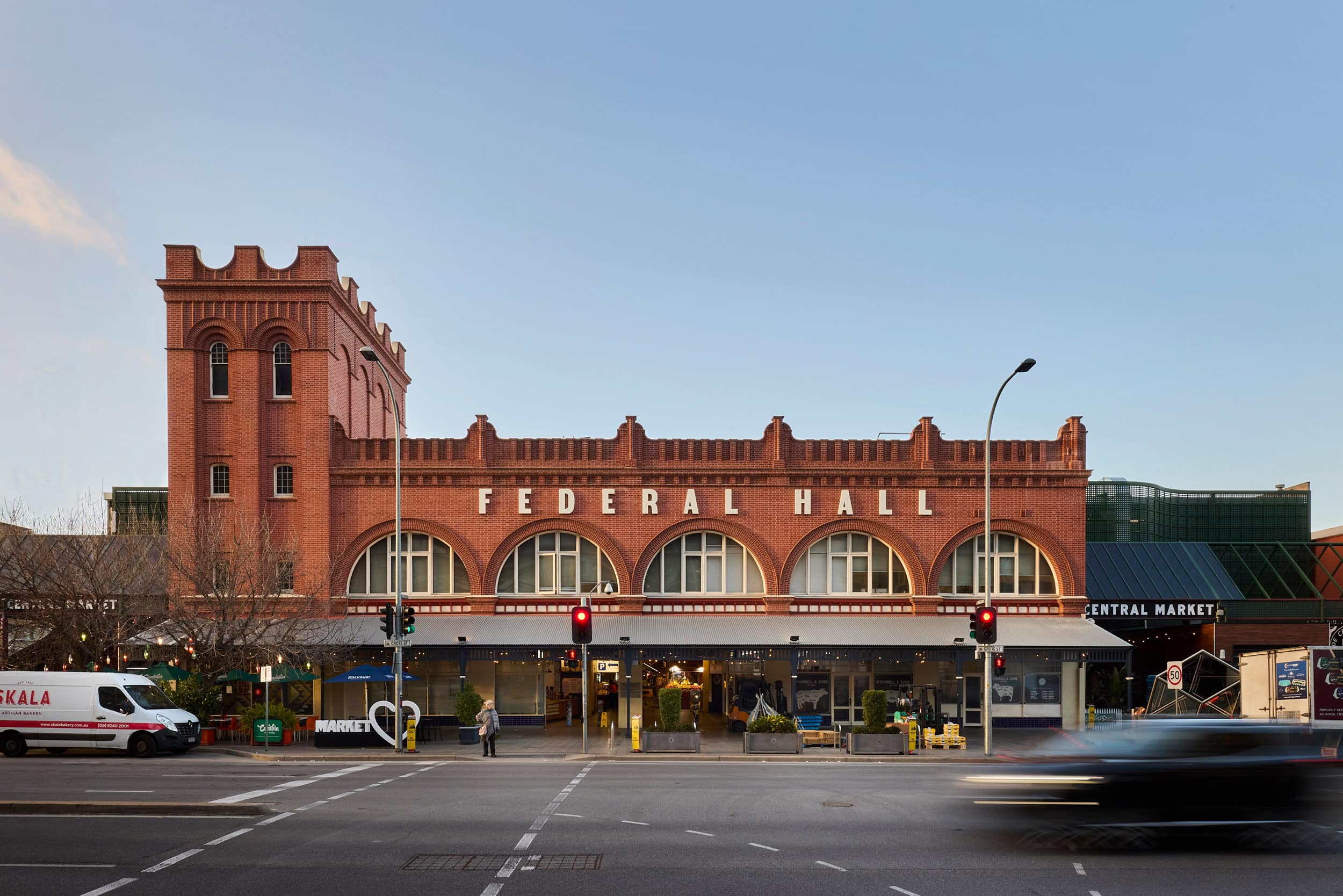 Exterior of Adelaide Central Market.