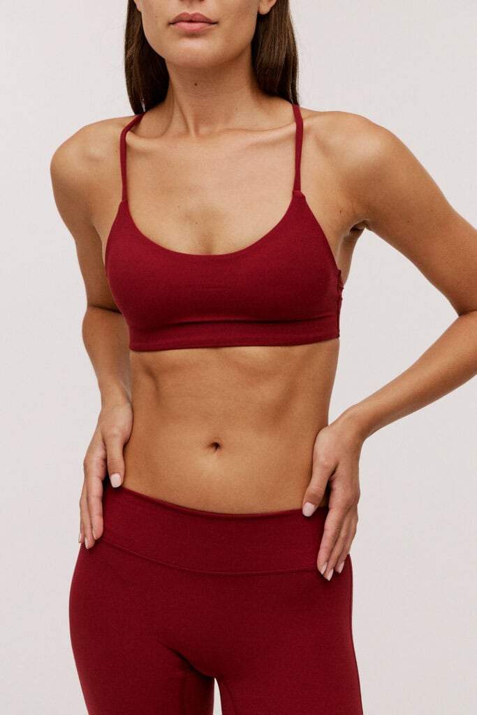 Paire Women's BioFlex™ Cross Back Light Support Bra (Pinot)