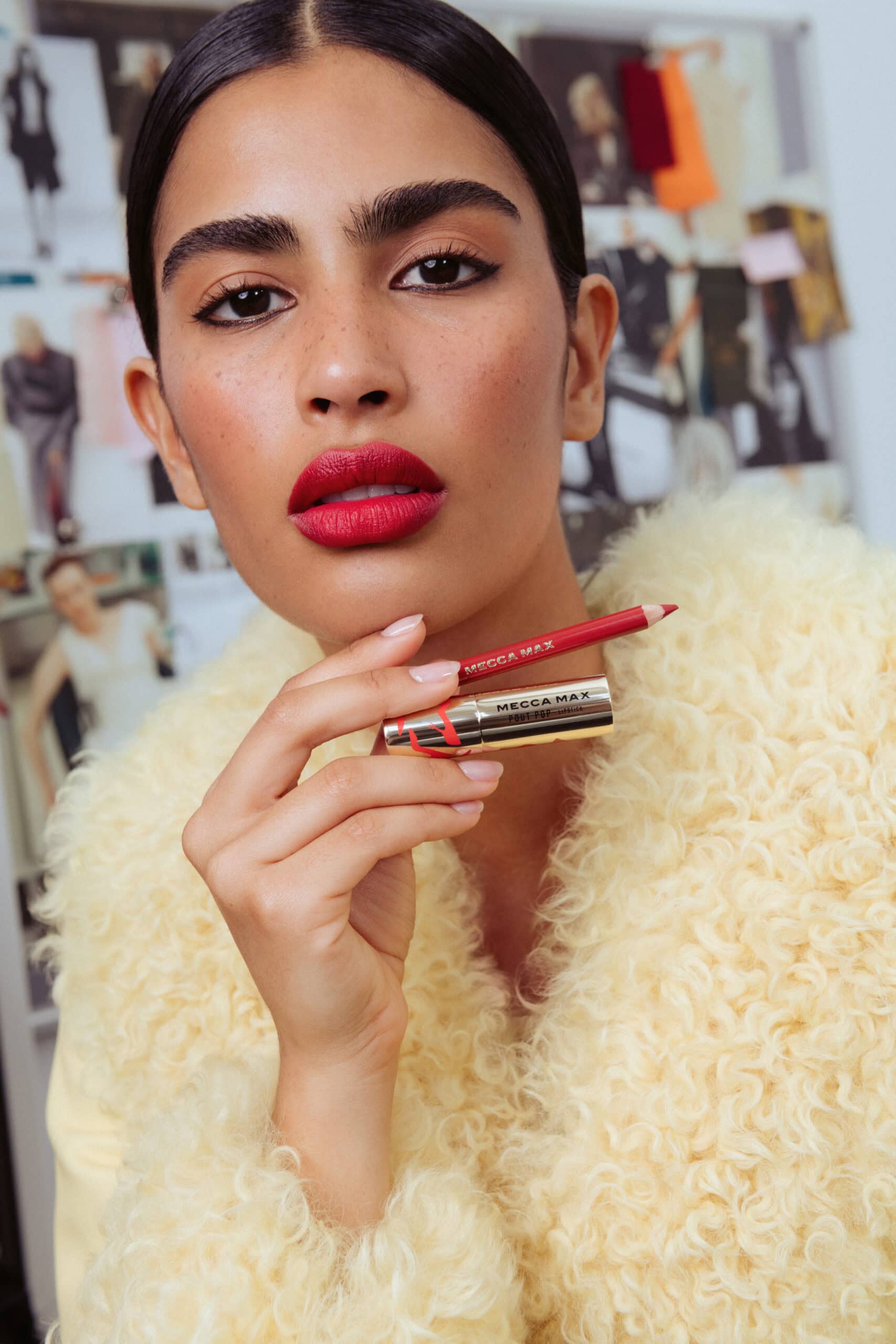 devil wears prada x mecca max red lipstick collaboration