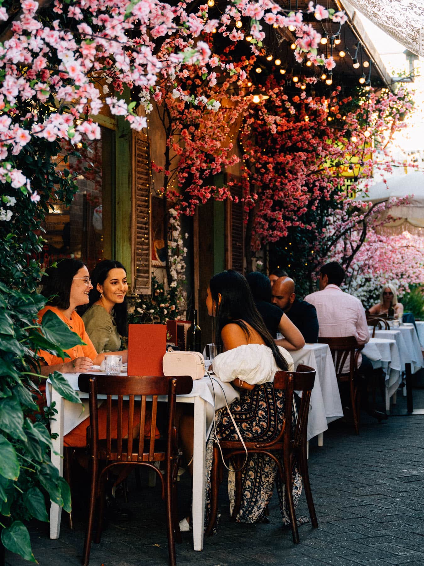 Laneway dining at Rosemont Hall in Adelaide.